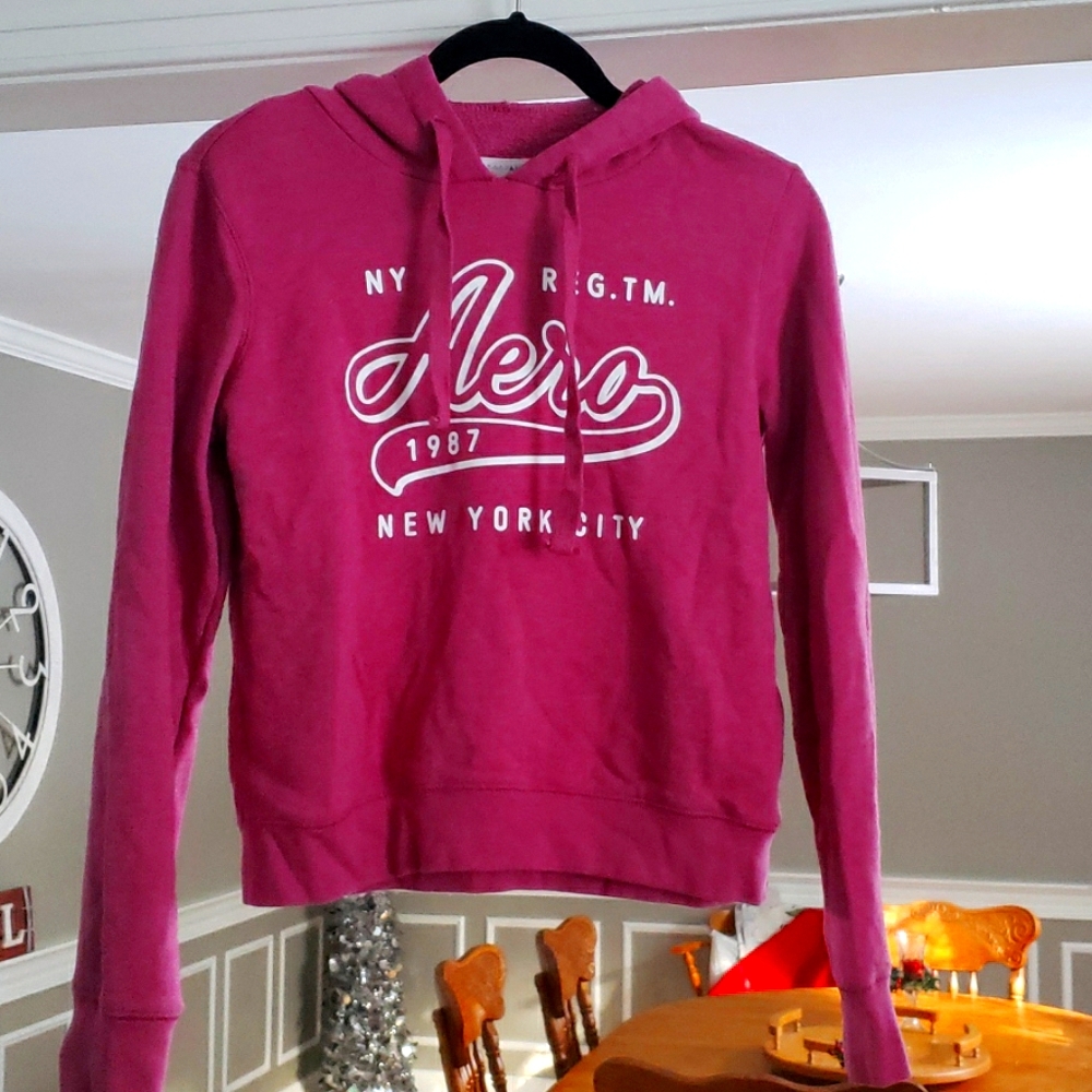 Aeropostale Rose colored hooded sweatshirt